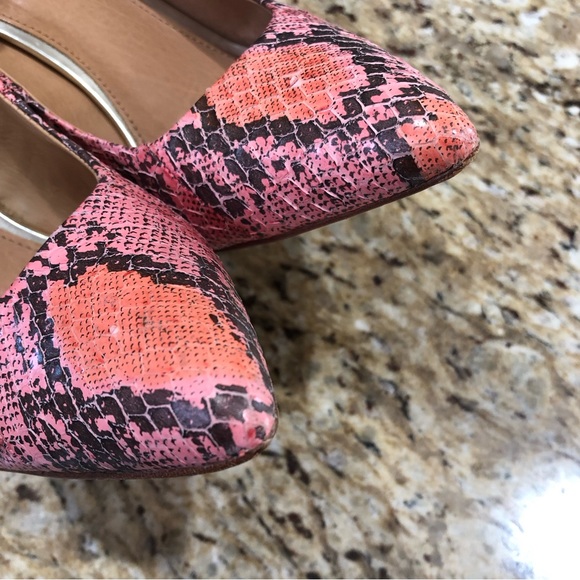 Coach Snakeprint Embossed Harper Pointed-toe Two Toned Pumps/Heels 7.5 - Picture 11 of 13